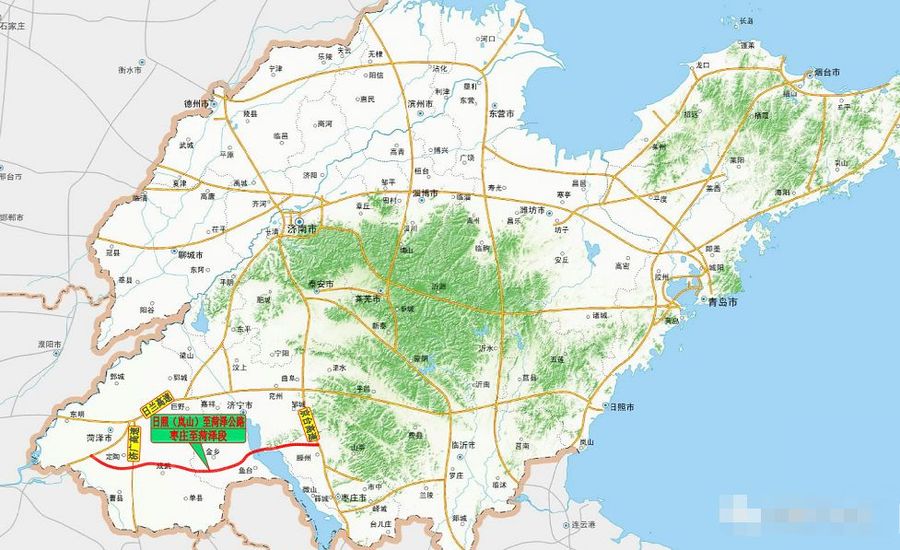 定陶区的枣菏公路第八合同段已完成首跨现浇箱梁混凝土浇筑