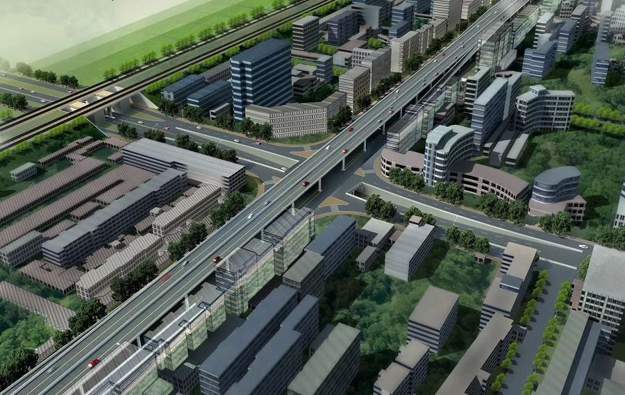 南宁市城市东西向快速路3标第14联,第21联箱梁混凝土浇筑完成