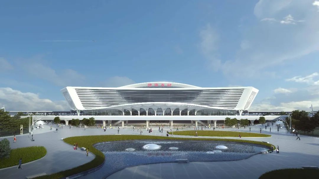 菏泽东站效果图 - 中铁建设:鲁西南最大高铁客运站 菏泽东站主体结构